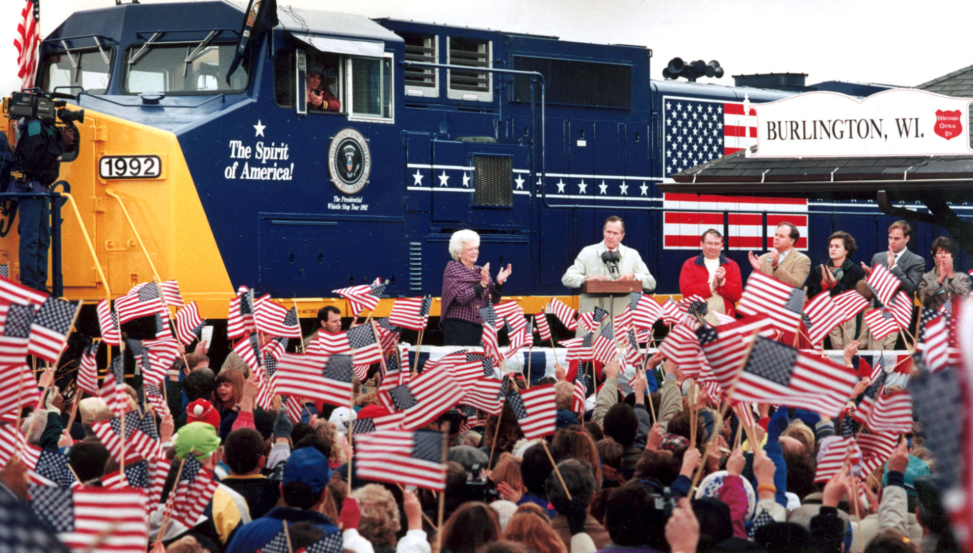 President George H.W. Bush in Racine County